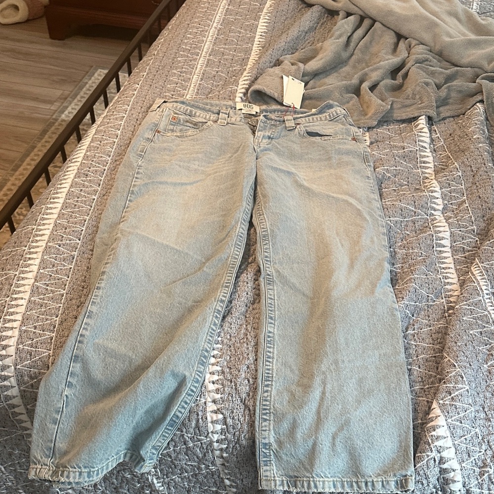 Urban Outfitters Light Blue Straight Leg Jeans